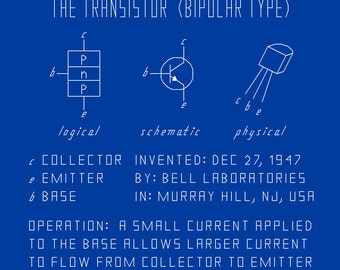 Transistor Schematic Cross Stitch (INSTANT DOWNLOAD)