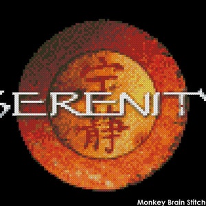 Firefly "Serenity" logo Cross Stitch Pattern (INSTANT DOWNLOAD)