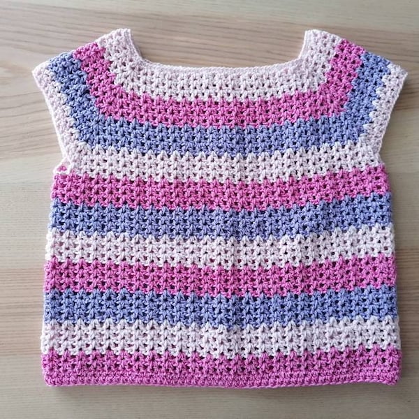 pull fille  8 ans - rose violet