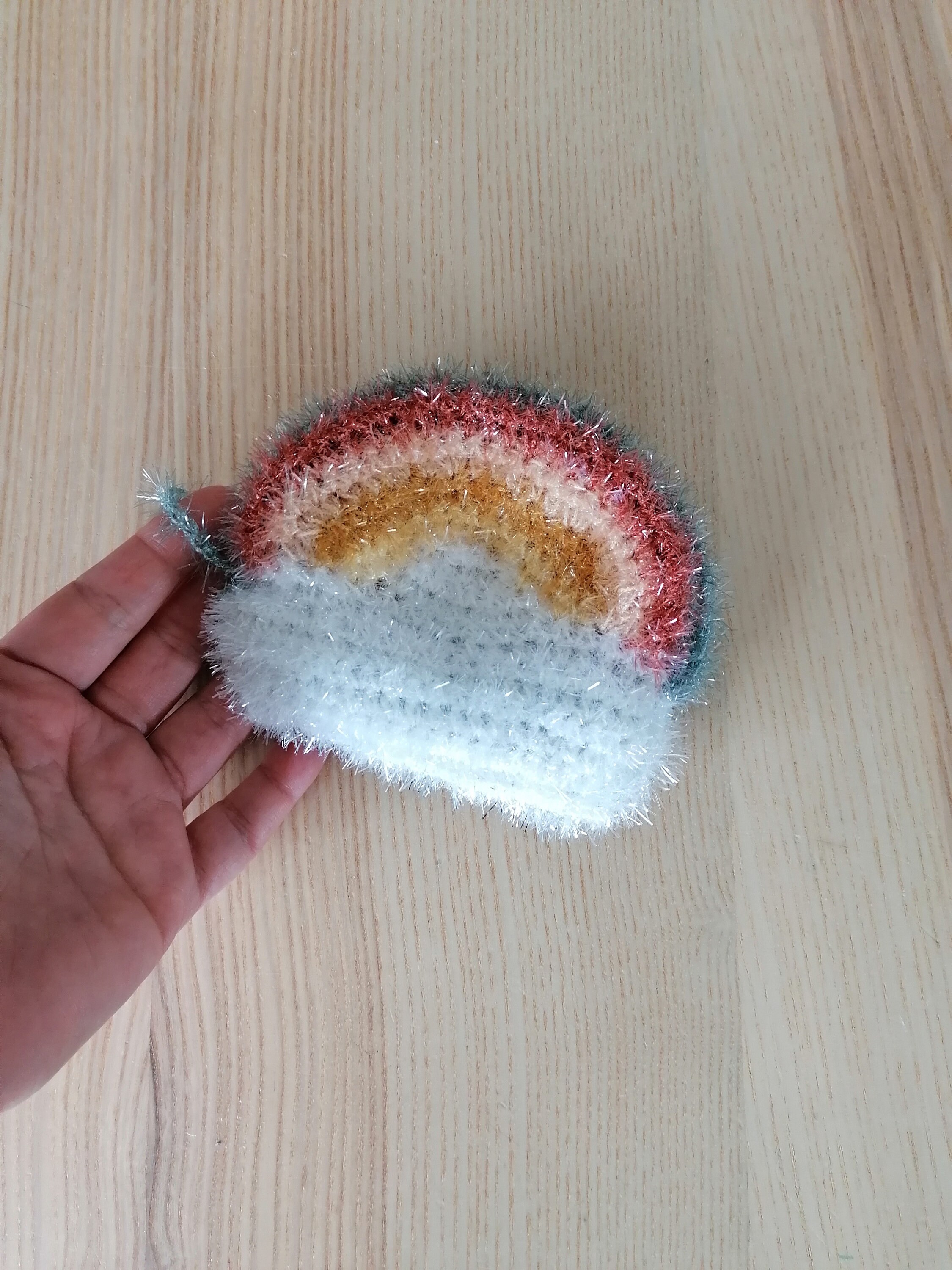 Éponge Tawashi Arc en Ciel - Fête Des Mères/Washable & Reusable Sponge