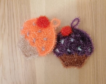 Éponge corporelle cupcake-crochet