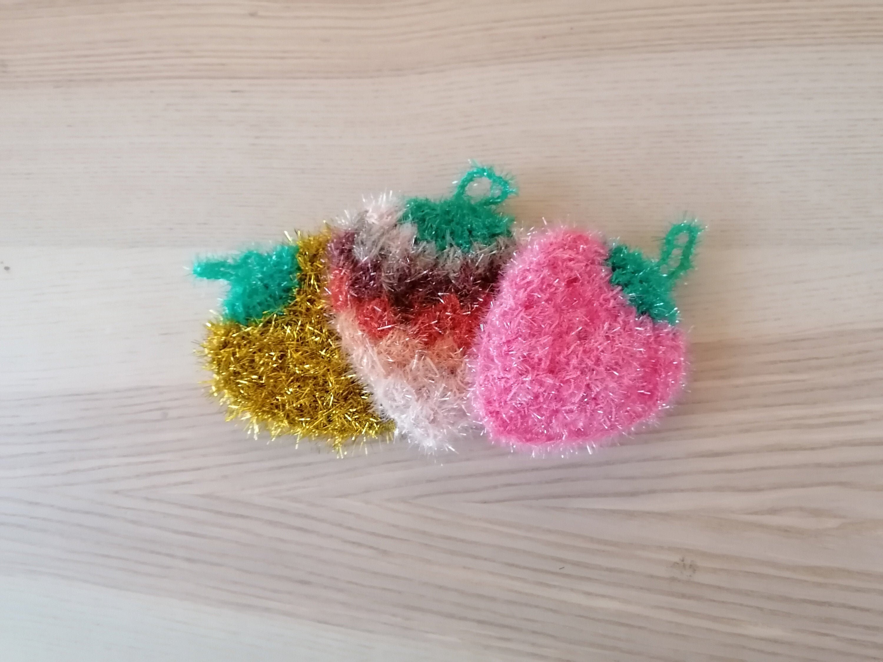 Éponge Tawashi Framboise Fete Des Meres | Zéro Déchet/Washable & Reusable Sponge