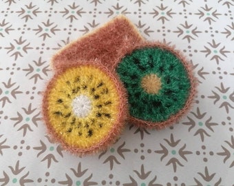 éponge TAWASHI KIWI (zéro déchet)  / washable and reusable sponge