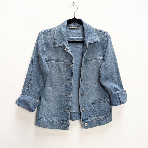 Blue Denim Jacket vintage Denim Jacket Veste en denim pour femmes Light Blue Denim Jacket Blue Jean Jacket Ladies Denim Jacket vintage Jean Jacket