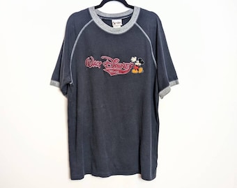 Disney T-Shirt T-Shirt Vintage Disney Tee Large T-Shirt Disney T-Shirt Ricamata Disney Top Mickey Mouse T-Shirt Vintage Disney T-Shirt L
