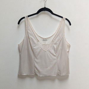 Sheer Lacy Crop Top Vintage Crop Top Sheer Camisole Lace Crop Top Cropped Cami Top Sheer Cami Crop Top Vintage Camisole Top Off-White Crop