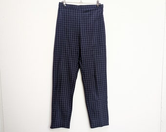 【MONSE】NAVY Vintage Plaid Trouser pants Racing Stripe Vintage Plaid Pants by Monse | Rent the Runway