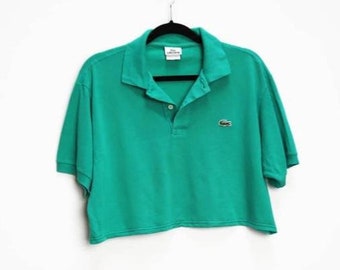 cropped lacoste polo