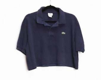 lacoste cropped polo