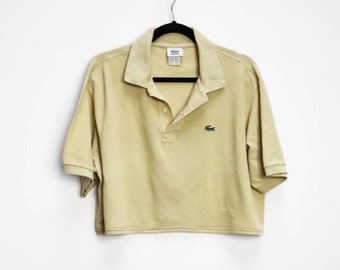 cropped lacoste polo