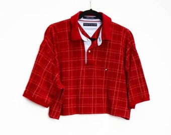 tommy hilfiger crop top sweatshirt