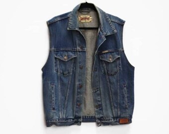 mens sleeveless denim shirt for sale