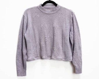 lilac crop jumper