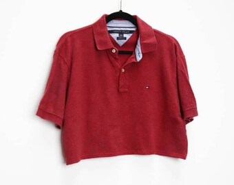 tommy hilfiger crop polo