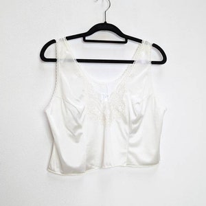 Sheer White Crop Top Vintage Lace Crop Top Sheer Crop Top Lacy Crop Top Cropped Cami Top Sheer Cami Crop Top Vintage Camisole Top Crop Cami