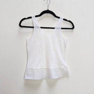 White Sheer Crop Top Vintage White Crop Top Lace Crop Top Cropped Cami Top White Lacy Cami Crop Top Cropped Camisole Top Vintage Crop Top XS
