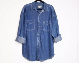 YUNY Men Suede Wash Denim Plus Size Leisure Button Down Shirt Light Blue XL YUNY Men Suede Wash Denim Plus Size Leisure Button Down Shirt Light Blue XL