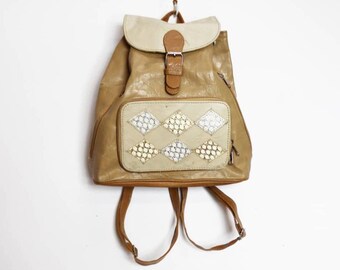 cream backpack women's