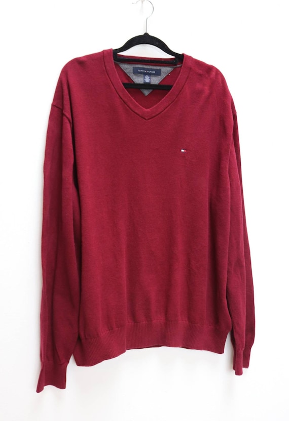 Red Tommy Hilfiger Vintage Red Sweater Tommy -