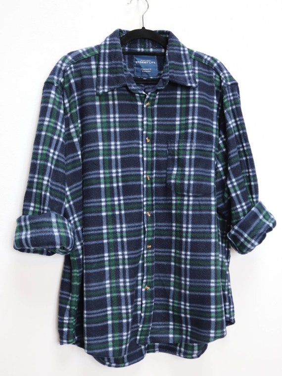 Fleece button deals up shirt