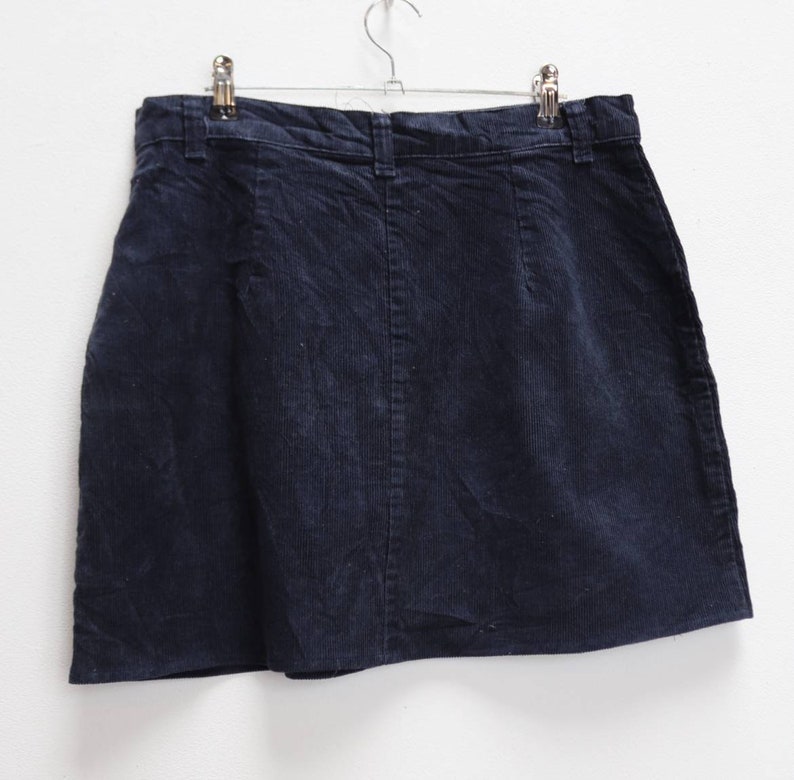 Jupe Mini En Velours Côtelé J.Crew Taille 6 - Bleu Marine - Parfaite Pour Le Bureau