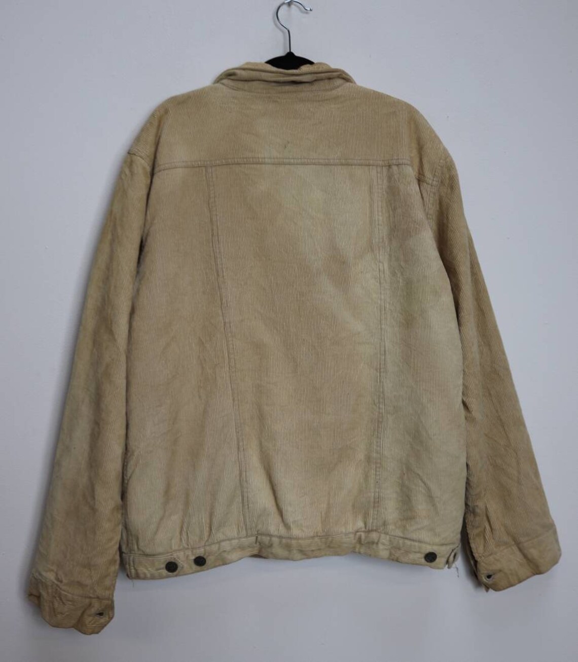 Cream Corduroy Jacket Vintage Cord Jacket Fleece Lined Jacket Etsy