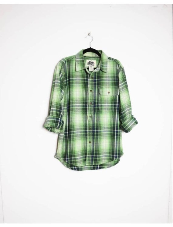 plaid green shirt