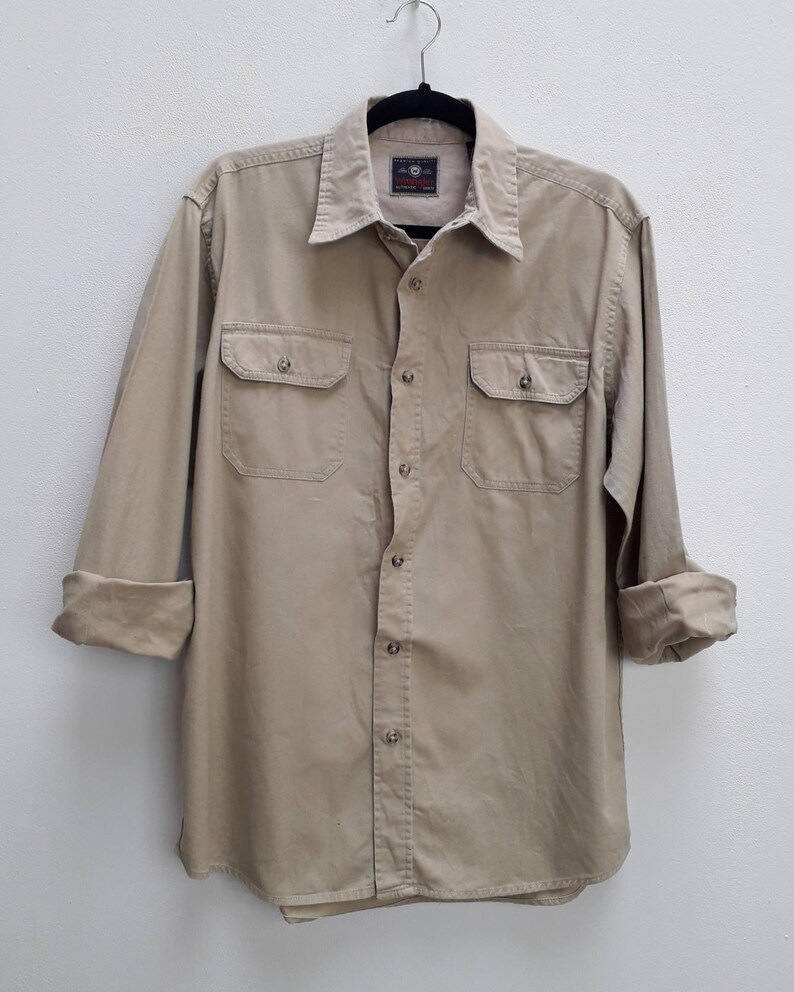 vintage wrangler button down shirt