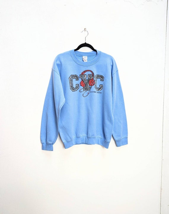 Blue Graphic Sweatshirt Vintage Sweatshirt Blue Sweatshirt Medium Graphic  Jumper Blue Graphic Sweater Vintage Graphic Sweatshirt Medium Blue -   Canada