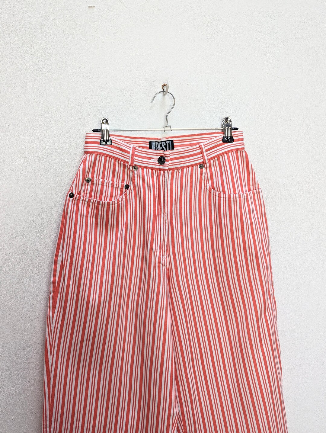 VTG Patterned Striped Skirt Pants (L/XL)
