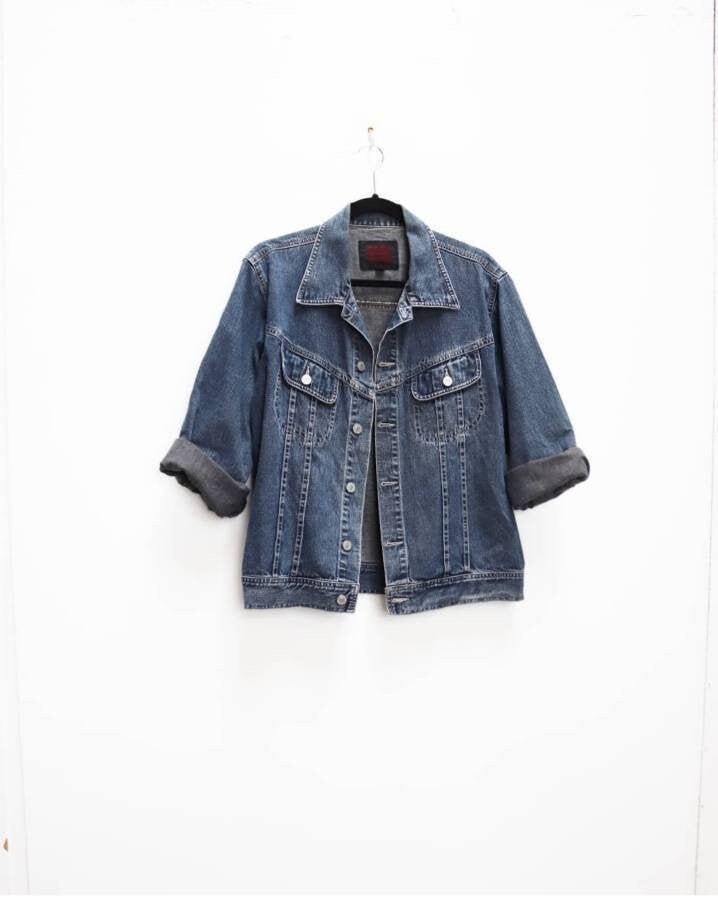 Blue Denim Jacket Vintage Medium Denim 