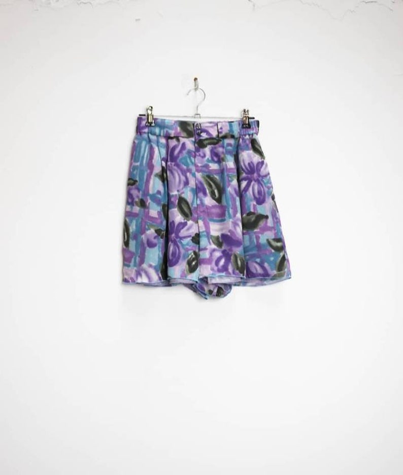Purple Ranking TOP9 Patterned Shorts Vintage Small Wome Blue Manufacturer regenerated product