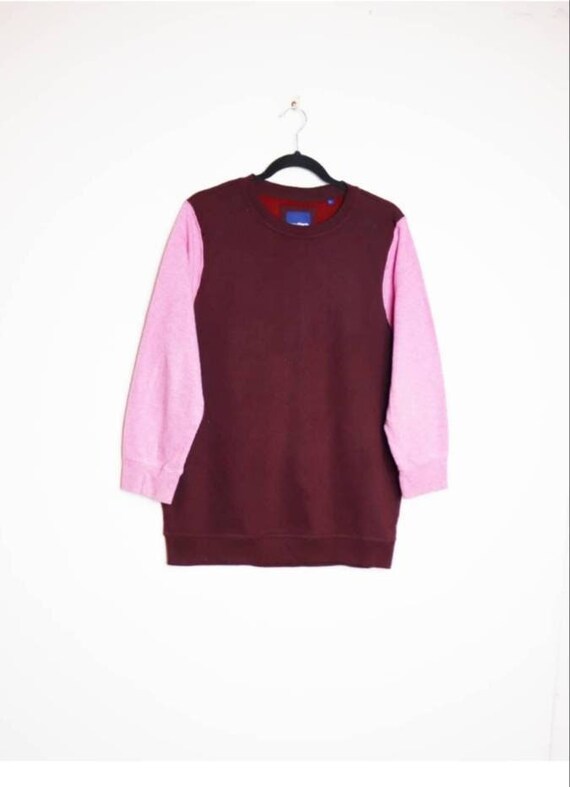 Brown Colourblock Sweatshirt Vintage 