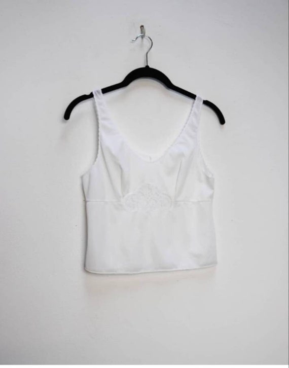 White Lace Crop Top Vintage Cropped Cami Top Sheer White Crop Top Small  Lacy Crop Top Vintage Crop Cami Top White Sheer Cropped Camisole S -   Canada
