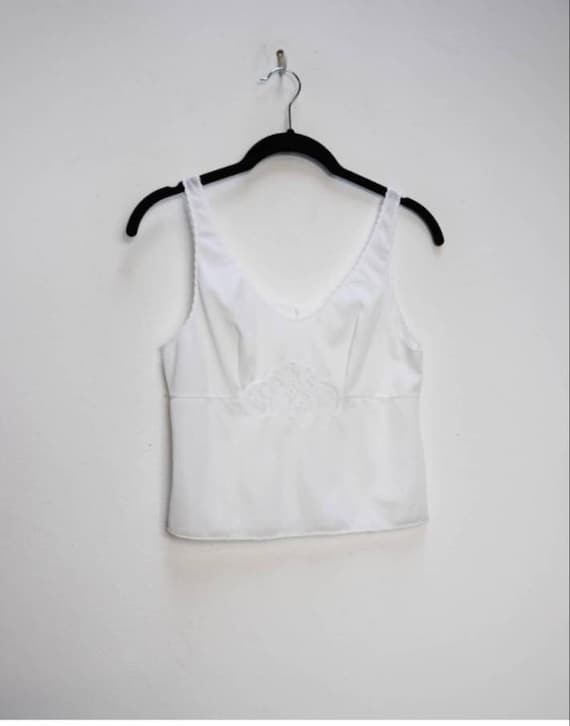 Sheer White Crop Top Vintage Lacy Crop Top Sheer Cami Top Cropped Camisole  Top Sheer Crop Top Cami Crop Top Lace Crop Top Vintage Cami Crop 