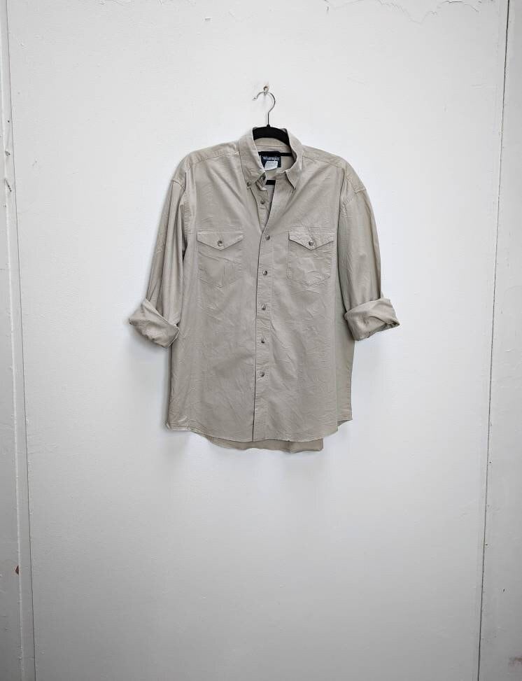 Vintage Wrangler Shirt Large - Etsy