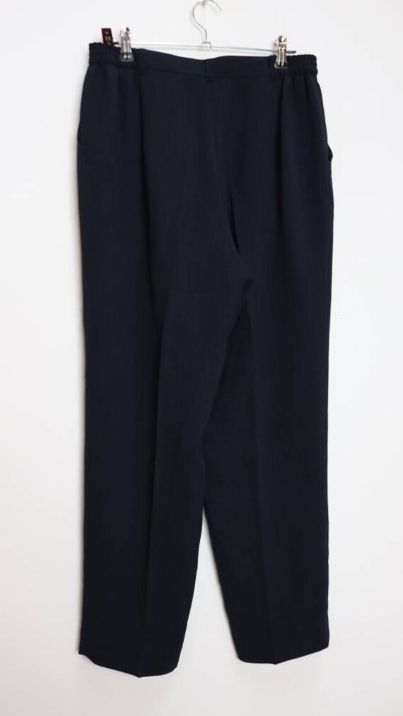 Navy Blue Trousers Vintage Navy Trousers Medium Blue … - Gem