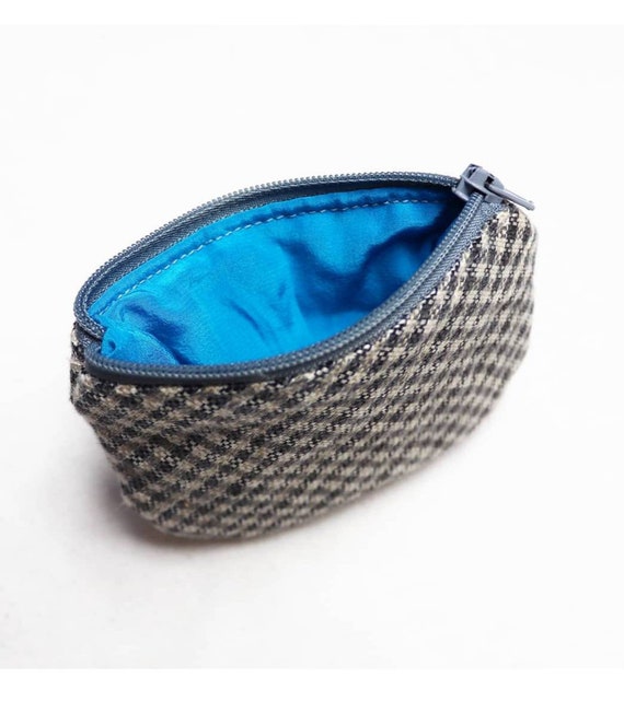 checkered coin purse