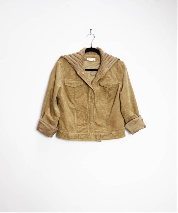 Beige Corduroy Jacket Vintage Cord Jacket Tan Cord