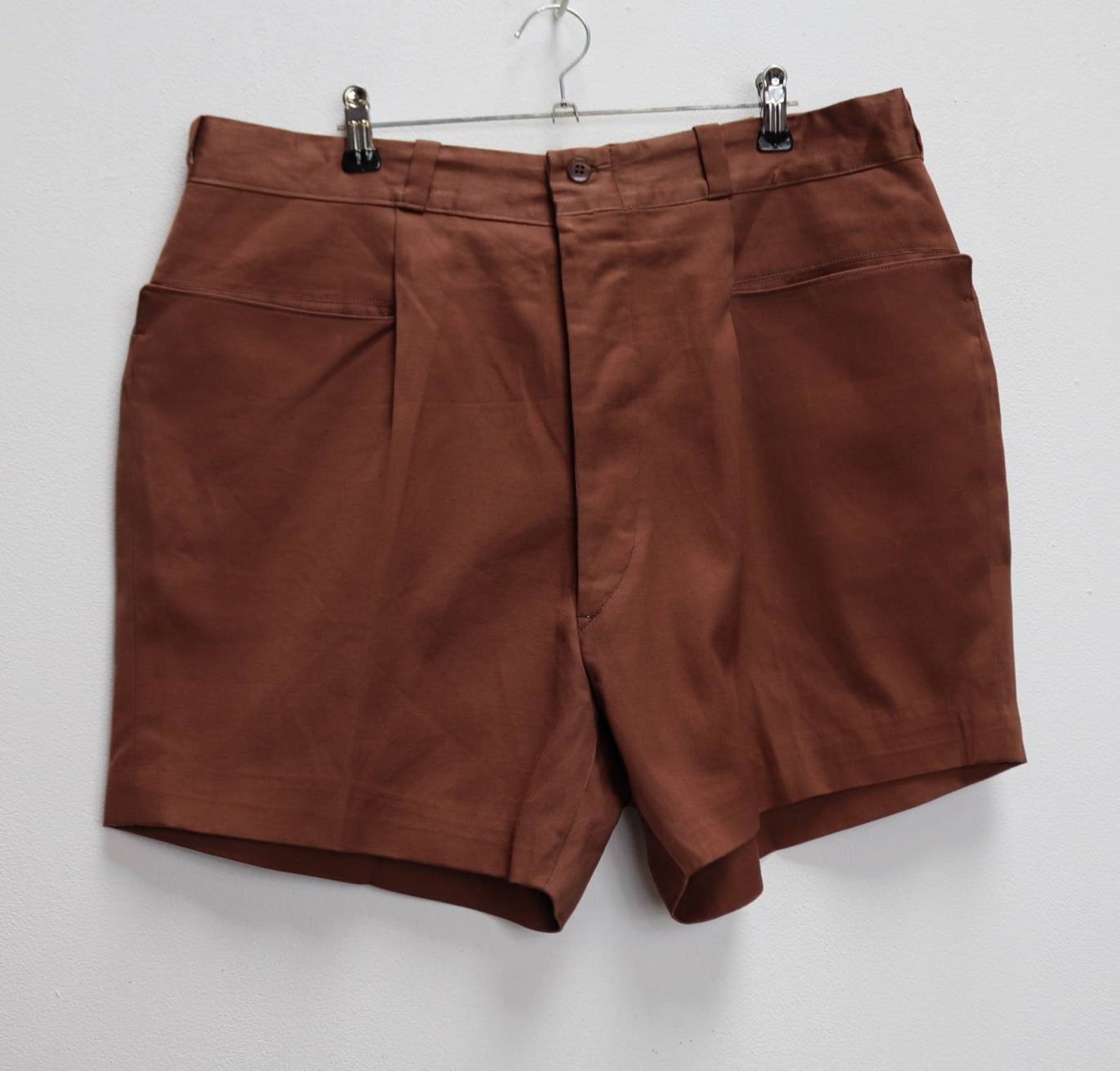 Brown Shorts Vintage Women's Brown Shorts Large High Etsy