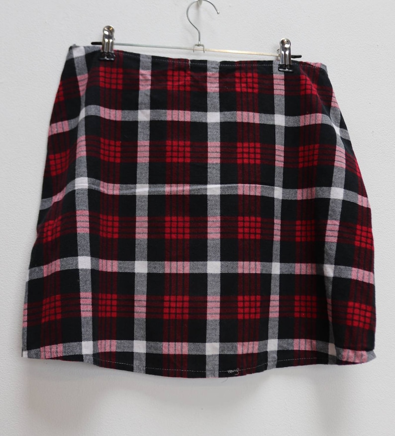Red Plaid Mini Skirt Vintage Check Mini-Skirt Women/'s Black Plaid Skirt Red Checkered Skirt Vintage Black Plaid Mini-Skirt Red Check Skirt