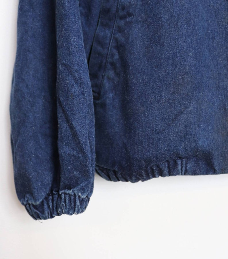 Zip-Up Denim Jacket Vintage Blue Denim Jacket Extra Large Jacket Zip Up Denim Jacket Vintage Blue Jean Jacket XL Zip-Up Denim Coat Vintage