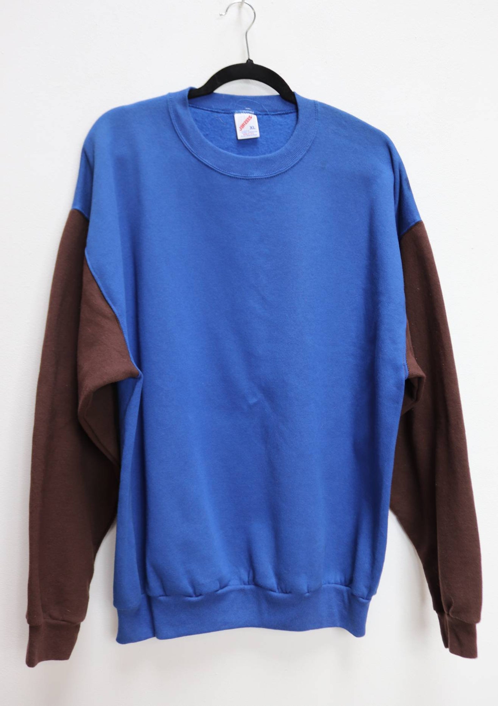 Colourblock Sweatshirt Vintage Blue Colorblock Sweatshirt - Etsy