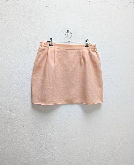 Light Pink Mini-Skirt Vintage Pink Skirt Medium Mini … - Gem