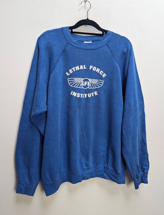 Blue Graphic Sweatshirt Vintage Sweatshirt Blue Sweatshirt Graphic Jumper XL Sweatshirt Blue Sweater Vintage Graphic Sweatshirt Oversized XL