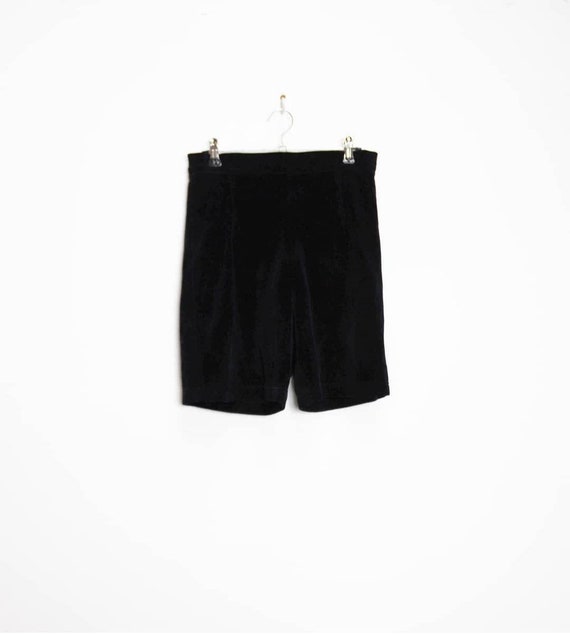 Reductor Racional Hostal Pantalones cortos de terciopelo negro pantalones cortos - Etsy España