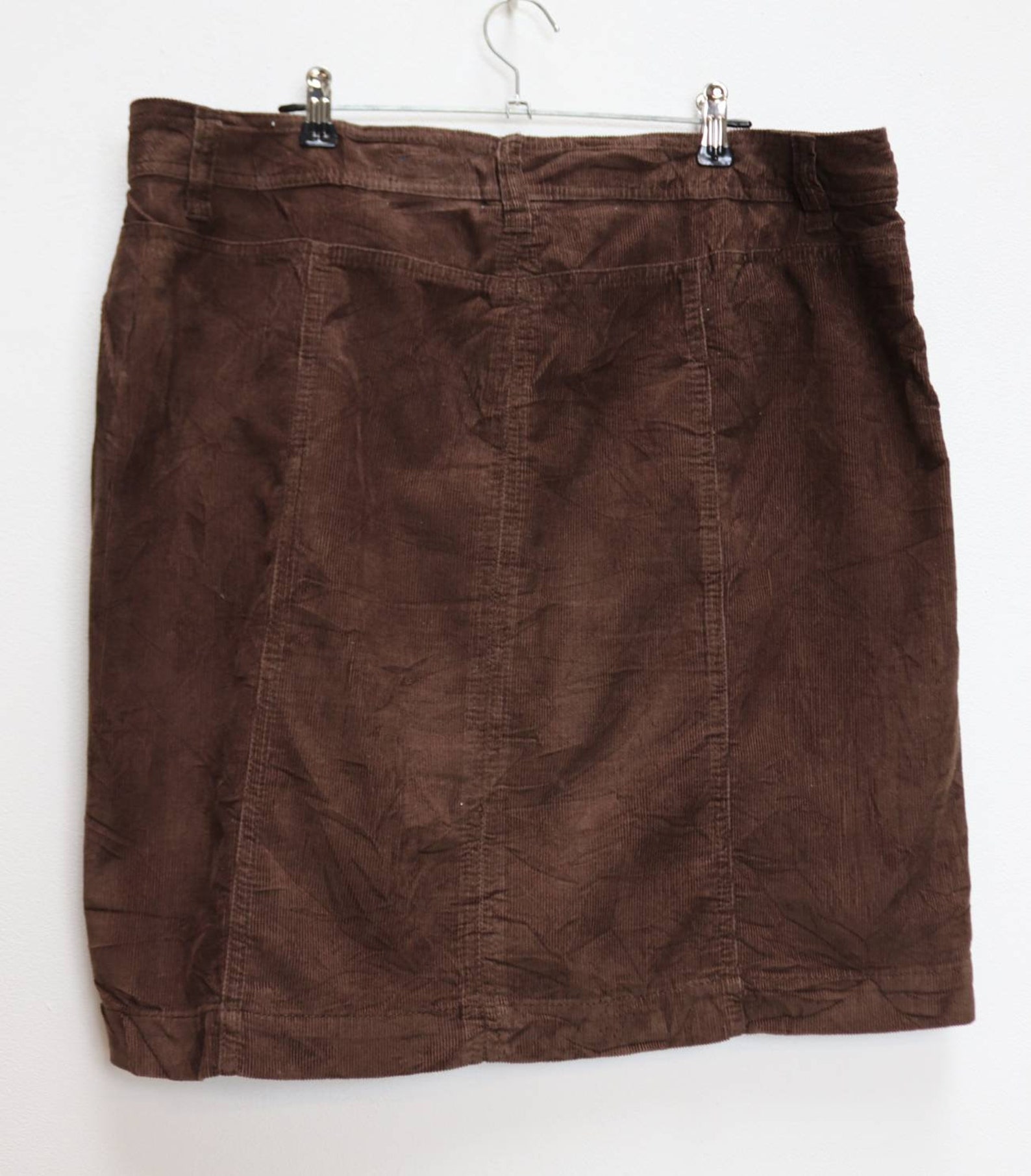 Brown Corduroy Skirt Vintage Brown High Waisted Skirt | Etsy