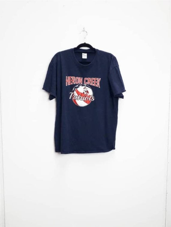 Patriots Graphic T-shirt Vintage Heron Creek Patriots Tee Navy - Etsy