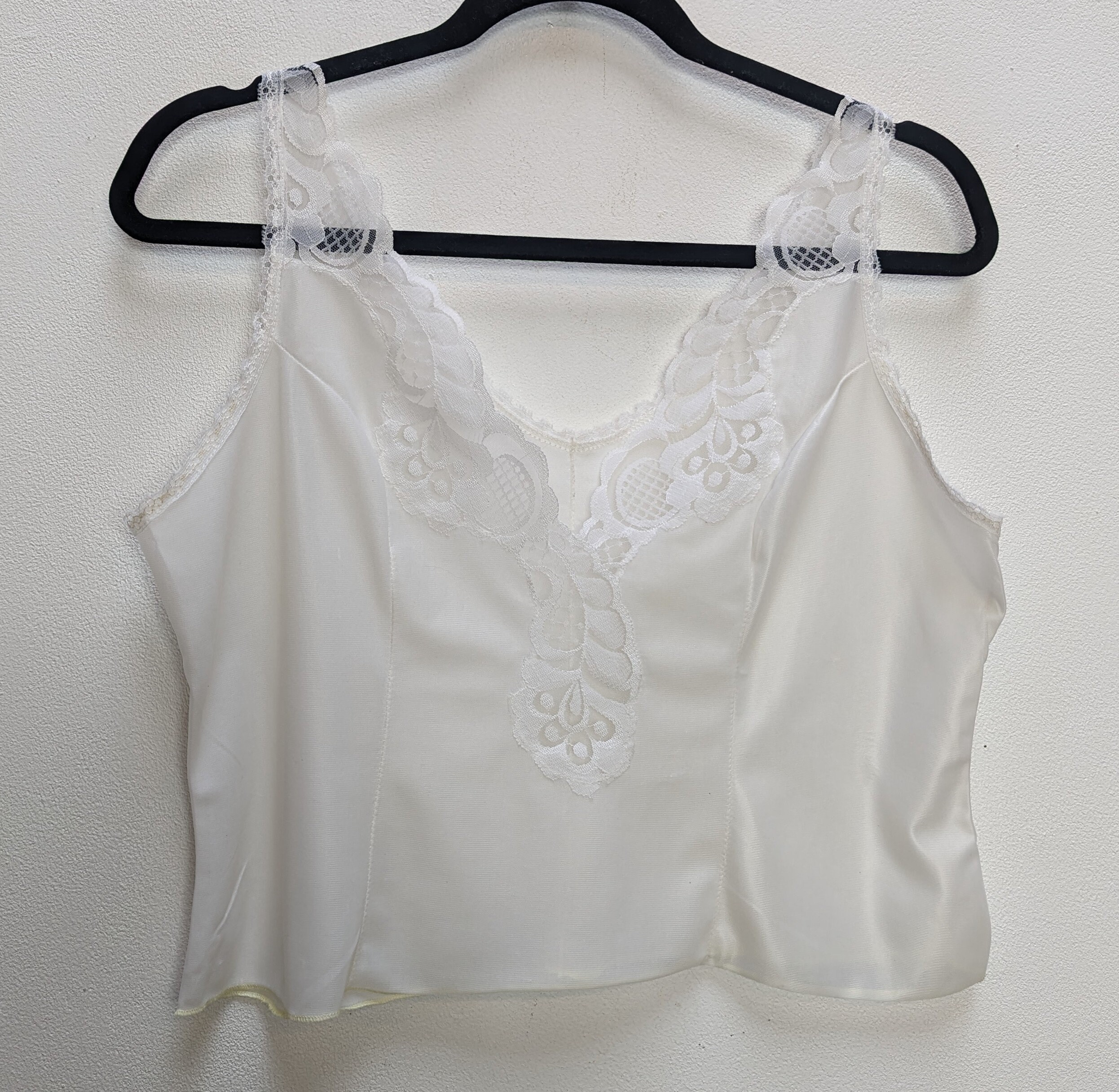 Sheer Lacy Crop Top Vintage Cropped Camisole Top Large Crop Top