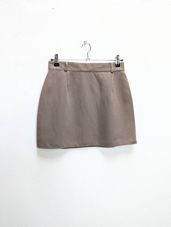 Minigonna Grigia Mini Gonna Vintage Gonna Grigio Gonna Media Mini